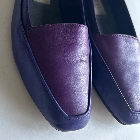 Enzo Angiolini Purple Genuine Leather Flats size 7.5 - Picture 5 of 13